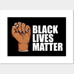 Black lives matter symbol Posters and Art
